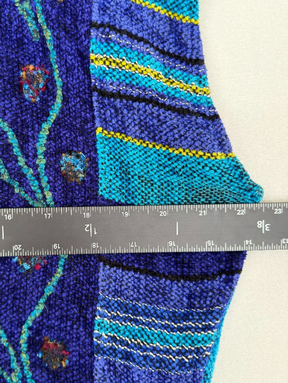 Vtg Anne & Bill Howson Vest Wearable Art Chenille Patchwork Embroidered‎ Medium - Picture 7 of 8